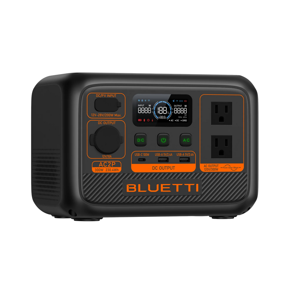BLUETTI AC2P Estación de energía portátil | 300 W 230.4 Wh