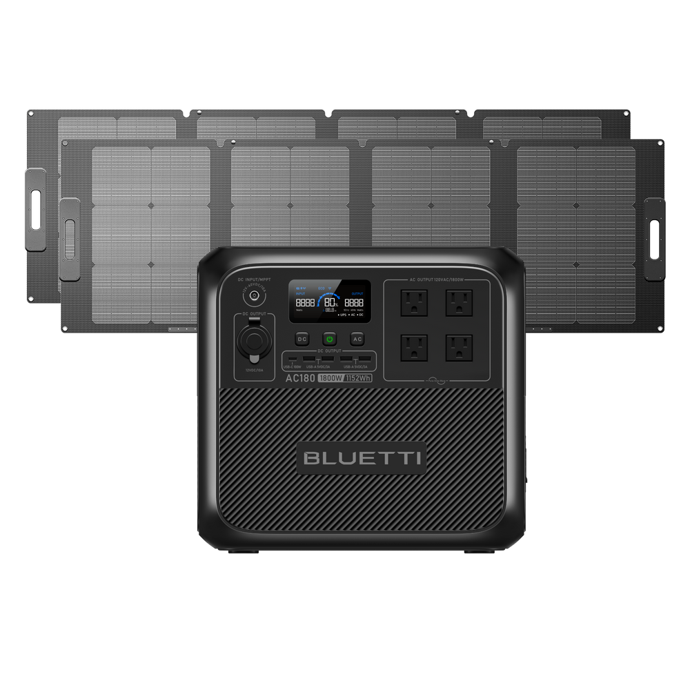 BLUETTI AC180 Estación de energía portátil | 1,800 W 1,152 Wh
