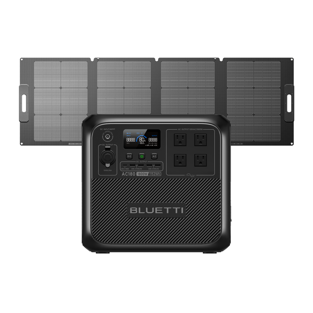BLUETTI AC180 Estación de energía portátil | 1,800 W 1,152 Wh