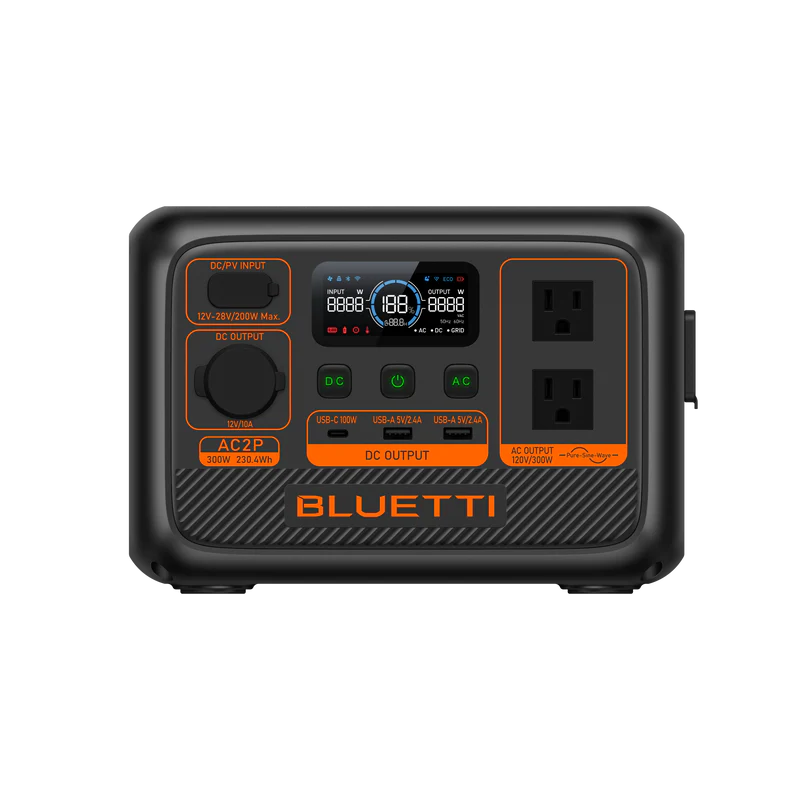 BLUETTI AC2P Estación de energía portátil | 300 W 230.4 Wh