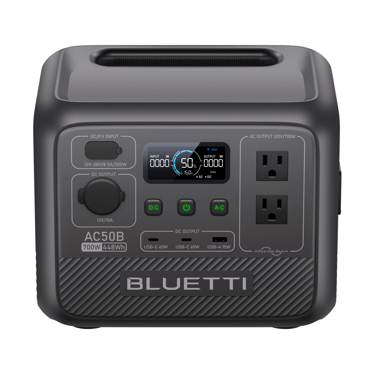 BLUETTI AC50B Estación de energía portátil | 700 W 448 Wh
