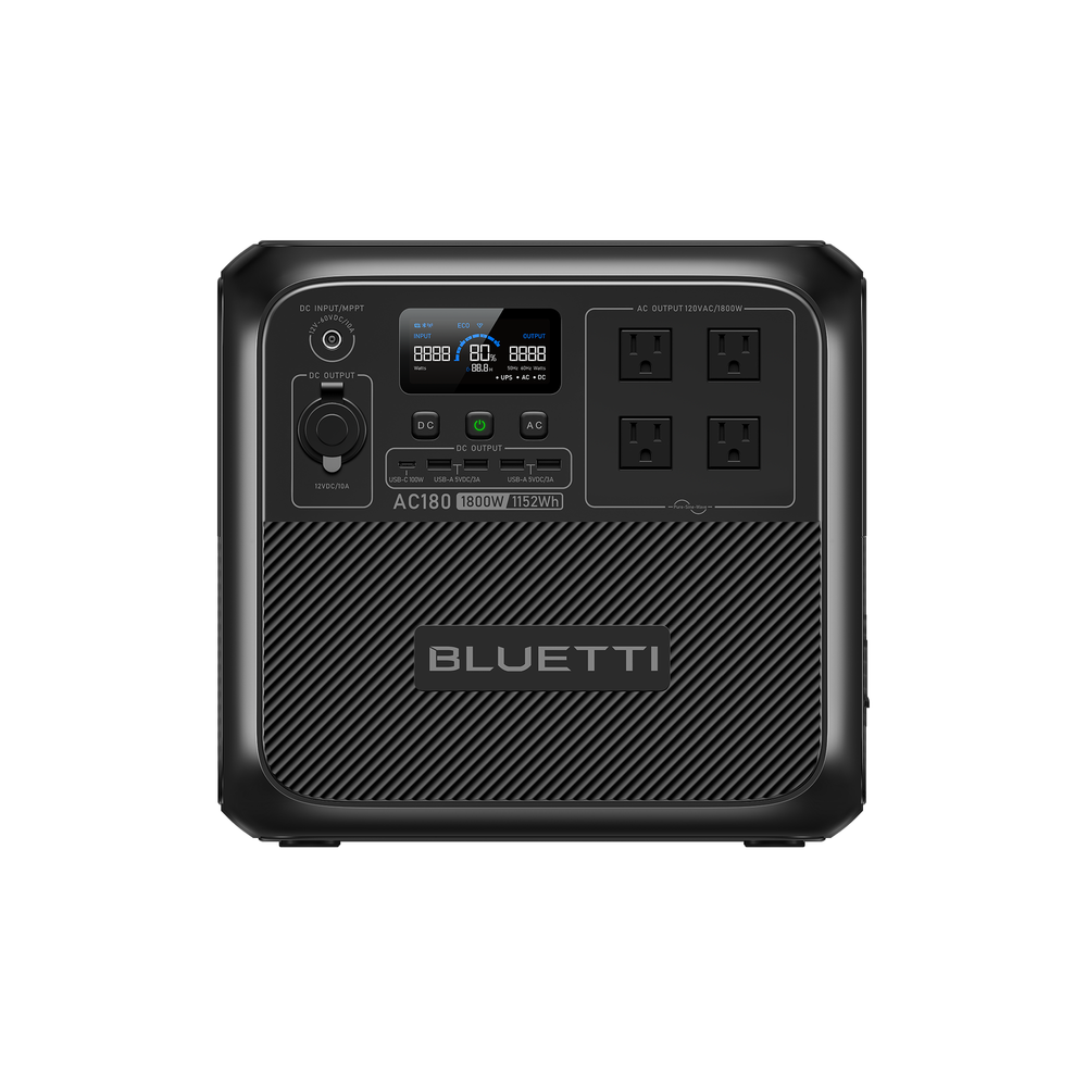 BLUETTI AC180 Estación de energía portátil | 1,800 W 1,152 Wh
