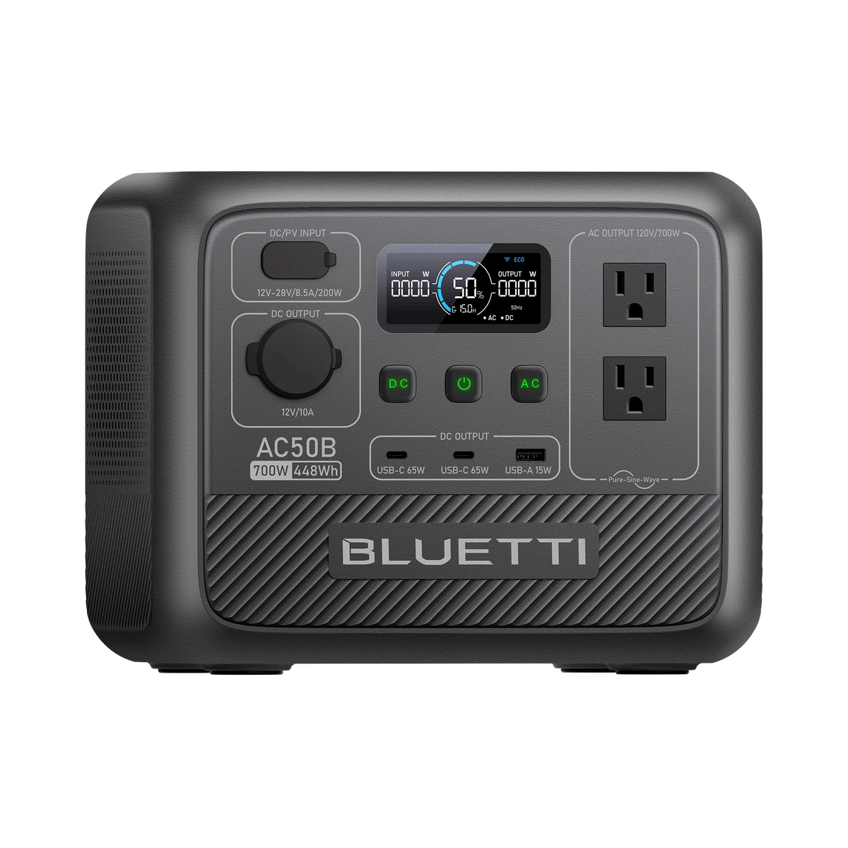 BLUETTI AC50B Estación de energía portátil | 700 W 448 Wh
