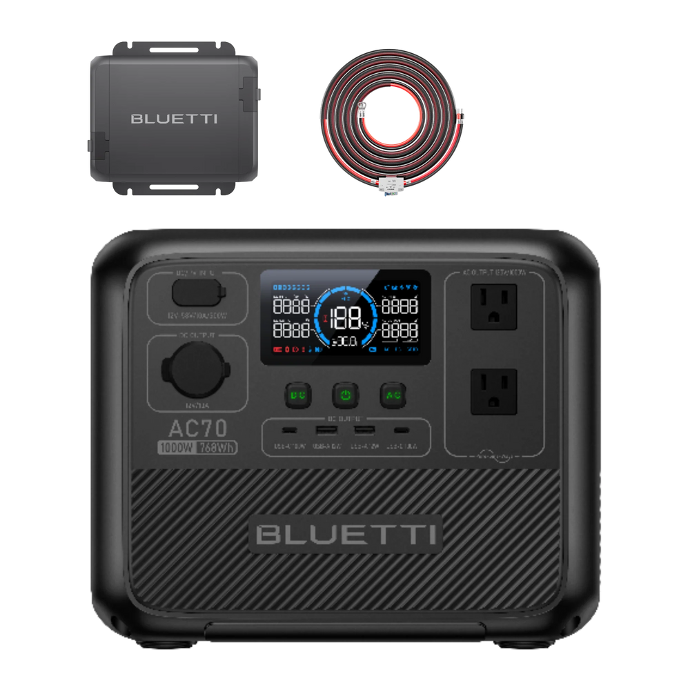 BLUETTI AC70 Estación de energía portátil | 1000 W 768 Wh