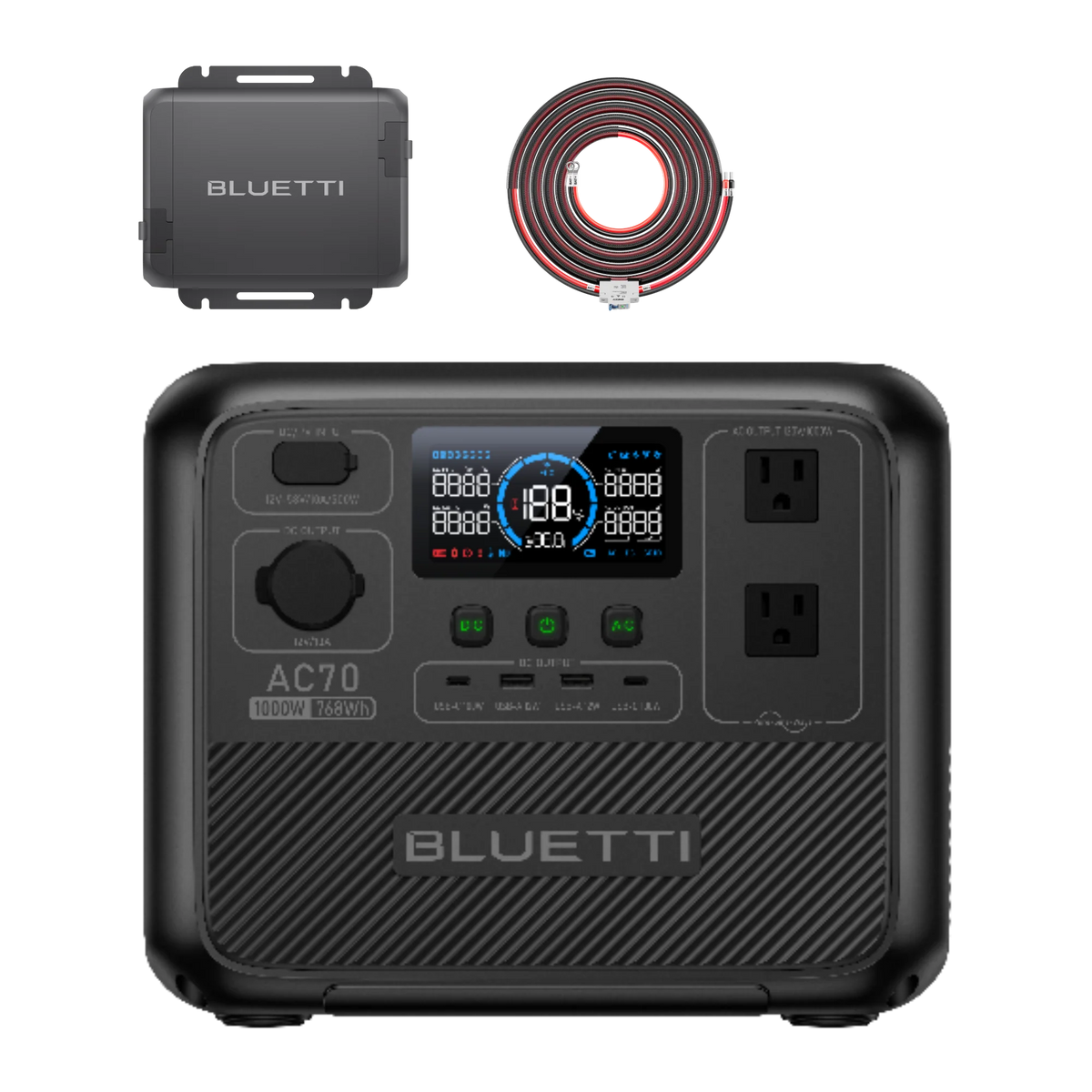 BLUETTI AC70 Estación de energía portátil | 1000 W 768 Wh