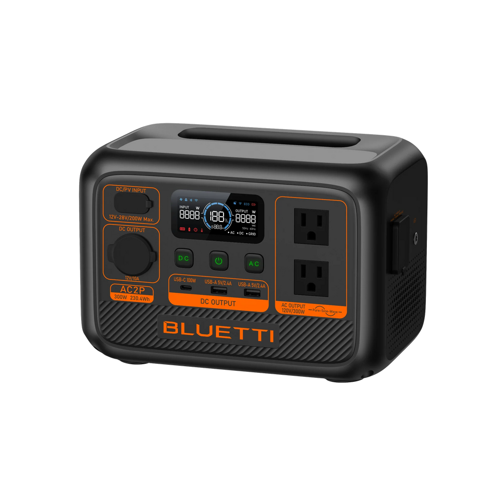 BLUETTI AC2P Estación de energía portátil | 300 W 230.4 Wh