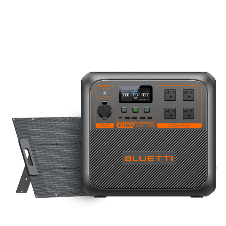 BLUETTI AC180P Estación de energía portátil | 1,800 W 1,440 Wh